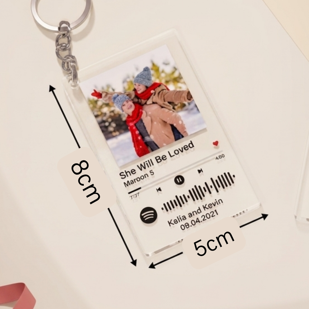 Llavero Personalizado con Foto y Canción