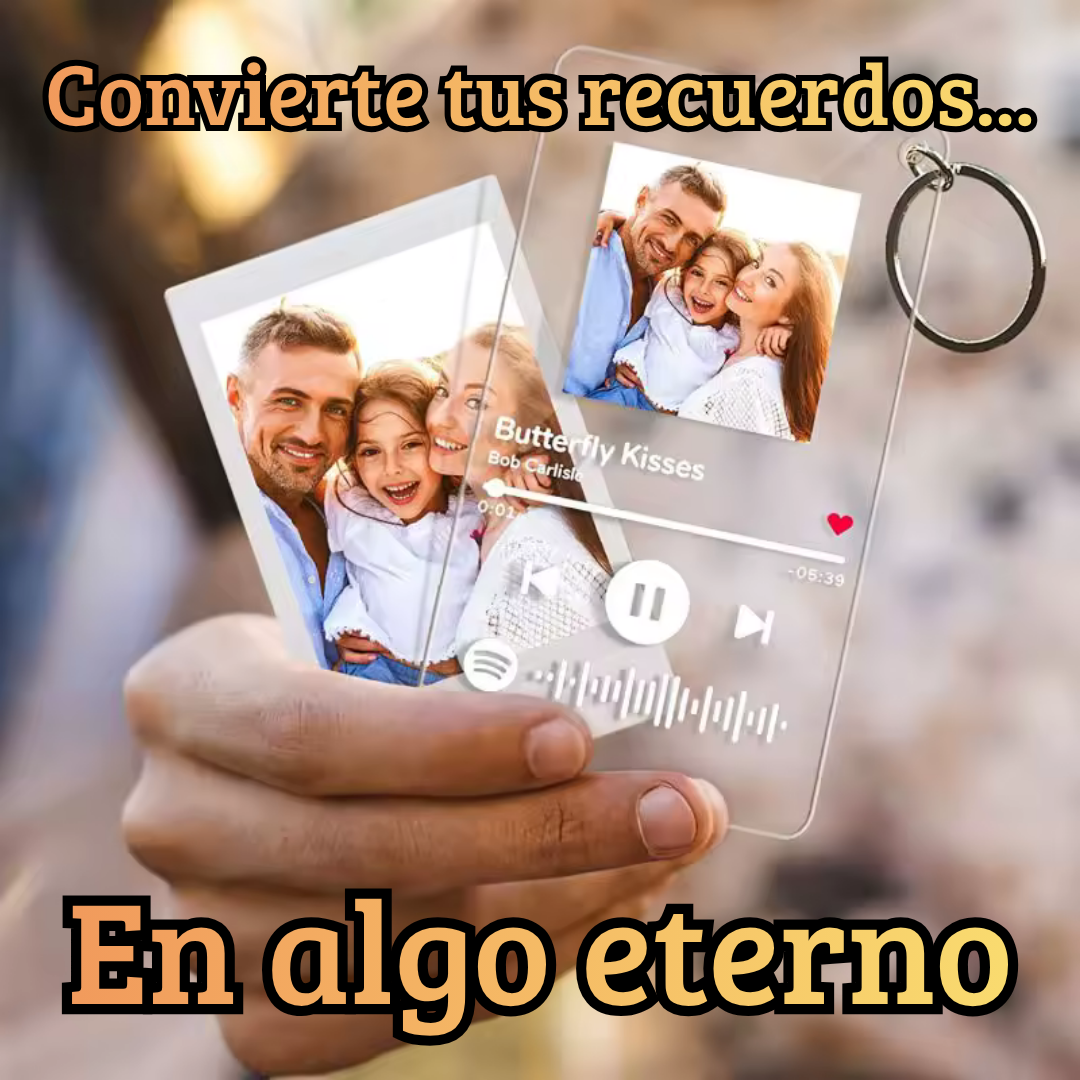 Llavero Personalizado con Foto y Canción